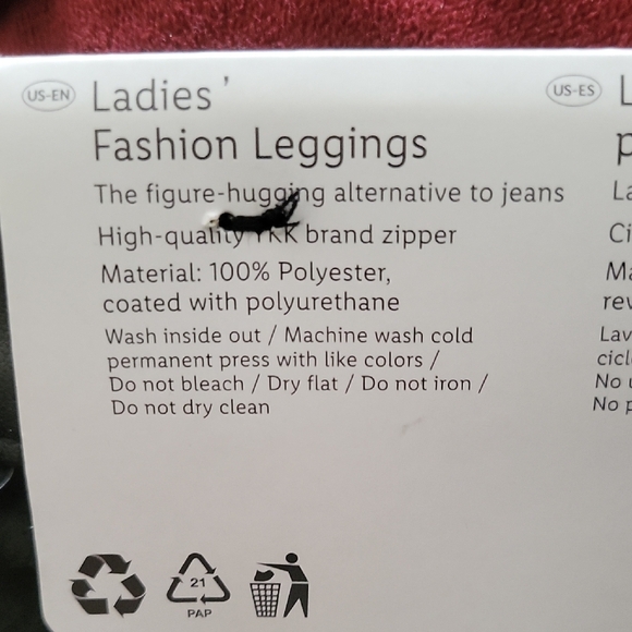 Esmara Faux Leather Leggings | Size 12 | Sleek, Stretchy & Stylish - Picture 6 of 10